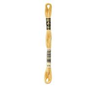 DMC 117-676 Sei filo interdentale in cotone intrecciato, oro antico chiaro, 8,7 yard