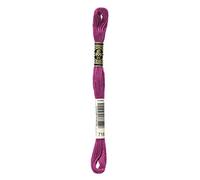 DMC 117-718 Filo interdentale in cotone con ricamo a sei fili, prugna, 8,7 m