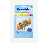 DMC - 24 matassine neon multi-capo (8 m per matassina) - Colori neon | Filato per braccialetti brasiliani e hobbistica tessile creativa