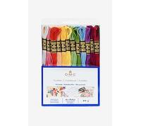 DMC - Assortimento Mouliné 4 mt - Colori "Floreali", 100% cotone - 24 matassine di 4 metri | Colori assortiti, filato da ricamo, ideale per punto croce, braccialetti dell'amicizia, attività creative