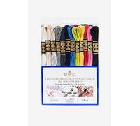 DMC - Assortimento Mouliné 4 mt - Colori "Gli indispensabili", 100% cotone - 24 matassine di 4 metri | Colori assortiti, filato da ricamo, ideale per punto croce, attività creative