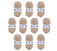 DMC - Confezione da 10 gomitoli - Filato per maglieria Knitty 4 - Spiegazioni incluse | Piacevole da lavorare a maglia - Ottima qualità | Gomitoli da 50 g - 140 m | 10 colori disponibili