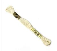 DMC - Confezione da 12 matassine, Filato da Ricamo Mouliné 117MC, 100% Cotone - Adatto a tutte le tecniche e superfici, ideale per punto croce (Avorio ECRU)