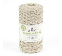 DMC Cotone riciclato macramè ECO Vita 4 Metallic Effects (250gr) certificato Oeko-Tex. Colore: 03 oro