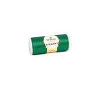 DMC Filo metallizzato per ricamo Diamant mono-capo 47 m Verde smeraldo