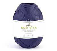 DMC Eco Vita - Filato di rafia, 100% fibra di legno/rafia, per uncinetto e lavoro a maglia, 50 g/100 m L, lavaggio a mano, per cappelli, borse e accessori (71 viola)