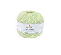 DMC Filato Petra Misura 5, Cotone, Verde Chiaro, 9x9x8 cm, 400 unità