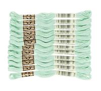 DMC - Filo da ricamo a 6 fili in cotone, colore giada molto chiaro