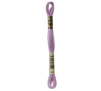 DMC, filo da ricamo mouliné in cotone mouliné per ricamo a mano e cucito, colore n. 153, 1 matassa da 8 m
