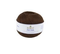 DMC, Filo Petra, 100% Cotone, Colore: Marrone Scuro, Misura 5