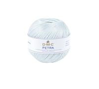 DMC, gomitolo di Filo Petra, 100% Cotone, Colore Blu, Misura 5