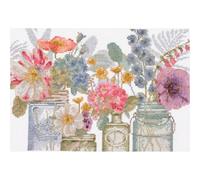 DMC Kit Fiori Arcobaleno Semi X, Tessuto Cotone, Vario