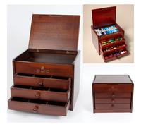 DMC Legno Collezionisti Scatola Include 1x Matassa di Tutte Le 120 Filato Cotone