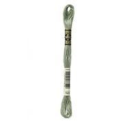 DMC 117-522 - Filo da ricamo in cotone a sei fili, colore: Verde felce, 8,7 m