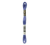 DMC Confezione da 12 6 fili di cotone da ricamo, 2,5 m, blu chiaro scuro -117-322