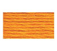 DmC 117 - 741 Six Strand Embroidery Cotton Floss, Medium Tangerine, 8 m