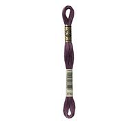 DMC 117 - 3740 Mouline Stranded Cotton Six Strand Embroidery Floss Thread, Dark Antique Violet, 8 m