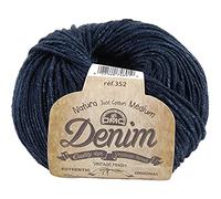 DMC Garn – Filato Natura Denim – Uncinetto n.4 / Ferri 4 e 5 – 50 g, 75 m – 8 colori