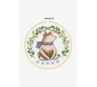 DMC Garn Set punto croce con telaio da ricamo "Fairy tale bear" schema di conteggio