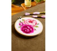 DMC - Peonie rosa di Aksinya Nizhnik Kit Punto Croce intermedio