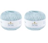 DMC - Petra - Filato da maglia e uncinetto | 100% cotone - Ideale per abbigliamento, baby, accessori e decorazione casa (Confezione da 2)