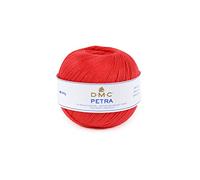 DMC Petra Filato Misura 3, Cotone, Rosso, 9.0 x 9.0 x 8.0 cm, 100 unità