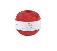 DMC Petra Filo, 100% Cotone, Colore: Rosso, Dimensione 5