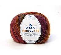 DMC - Pirouette, effetto multicolore - Caldo, morbido e leggero | Ideale per tutti i capi di abbigliamento | 200 g, 500 m, 10 colori