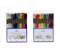 DMC - Assortimento di filati Mulinato Speciale 117MC - Colori Floreali e indispensabili - 100% cotone - 48 matasse da 4 metri | Filo da ricamo, ideale punto croce