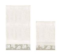 DMC Set di 2 Spugne Cotone-Lino con Bordo Aida 60x110cm +40x60cm (CL105L Roses)