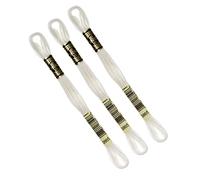 DMC - Set di 3 matasse DMC bianco rotto, filo da ricamo mulinato 117MC, 100% cotone - Si adatta a tutte le tecniche e supporti, ideale per punto croce