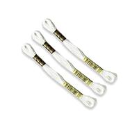 DMC - Set di 3 matassine Mouliné Spécial 117MC BIANCO LUMINOSO B5200 - Filo da ricamo 100% cotone - Si adatta a tutte le tecniche di ricamo e a tutti i supporti, ideale per il punto croce