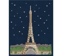 DMC Set per punto croce "Parigi di notte" si illumina al buio, schema di contegg