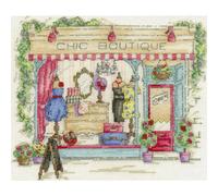 DMC Set punto croce "Fancy shop", schema di conteggio, 25x20cm