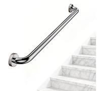 DMCHENGMA Maniglione in acciaio inox tondo da 3,2 cm, ringhiera di sicurezza per bagno resistente a parete, supporto di equilibrio per persone ferite, anziane e disabili(120cm)