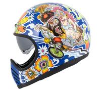 DMD eventyseven Flower Power Casco Integrale unisex blu, taglia S