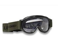 DMD Occhiali per Casco, Ghost Goggle Green Clear, U