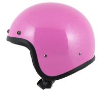 DMD Retro Glitter Pink Casco Jet donna rosa, taglia S