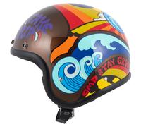 DMD Retro Trip Casco Jet unisex marrone, taglia S