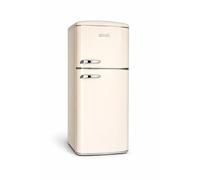 DMDK DKC2 Combinazione freezer indipendente, Capacità netta 206 L, 4 ripiani regolabili, grande cassetto per verdure, crema