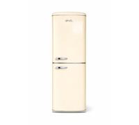 DMDK DKC3 Frigorifero-Congelatore Combinato, 244 Litri, Colore Crema Retrò, 181x55x57,50 cm, 39 dB