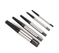 DmDoyy 5 Piece Screw Extractor Set, Professional Left Extractor Set, Screw Extractor for Removing Damaged, Rusty, Fixed or Broken Screws