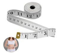 DmDoyy Metro A Nastro Per Sarto Double Face, Centimetro Per Misurazione Corpo,Nastro 150 Cm 60 Pollici Su Misura, Cucito, Tessuto Righello, Metro Da Sarta Morbido Con Centimetri E Pollic, 1 Pezzi