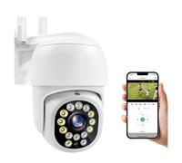 DMETE 5MP IP 1080P PTZ CCTV Protezione di sicurezza Monitoraggio automatico esterno Zoom digitale 4X Mini telecamera sorveglianza Versione notturna Installazione semplice(5MP Camera 64G)