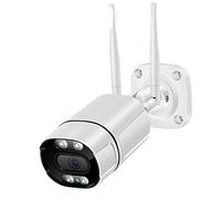 DMETE 5MP IP Camera Outdoor Ai Human Detect Audio Wireless 1080P HD Color Visione notturna a infrarossi CCTV Telecamera di sicurezza domestica Installazione semplice(5MP Add 64G Card)