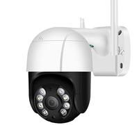 DMETE 5MP PTZ Camera Outdoor HD 1080P 4X Zoom Ai Human Detect Auto Tracking IP 2MP Colore IR Night Vision CCTV Installazione semplice(2MP Add 128G Card)