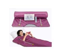 DMETE Coperta for Sauna a infrarossi lontani for Sudorazione, Perdita di Peso ponderata for la Forma del Corpo, Fitness Dimagrante, 2 Zone for Le Donne per Il Relax(PURPEL)