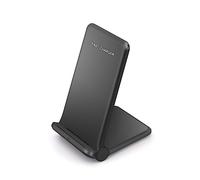 DMETE Dock di Ricarica Wireless 2 in 1 Qi da 30 W, Doppio Supporto for Rapida for Telefono, Organizer for Stazione Caricabatterie Sicuro(15W Single Black)
