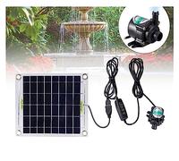DMETE Fontana Solare Il Set di Pompa dell'Acqua ad energia Solare Senza spazzole può Essere cronometrato per Esterni