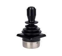 DMETE Joystick di controllo Joystick Hall a 2 assi SMC35F, contorno circolare, con pulsante Manovra sicura(5V output 0.3-4.7V)
